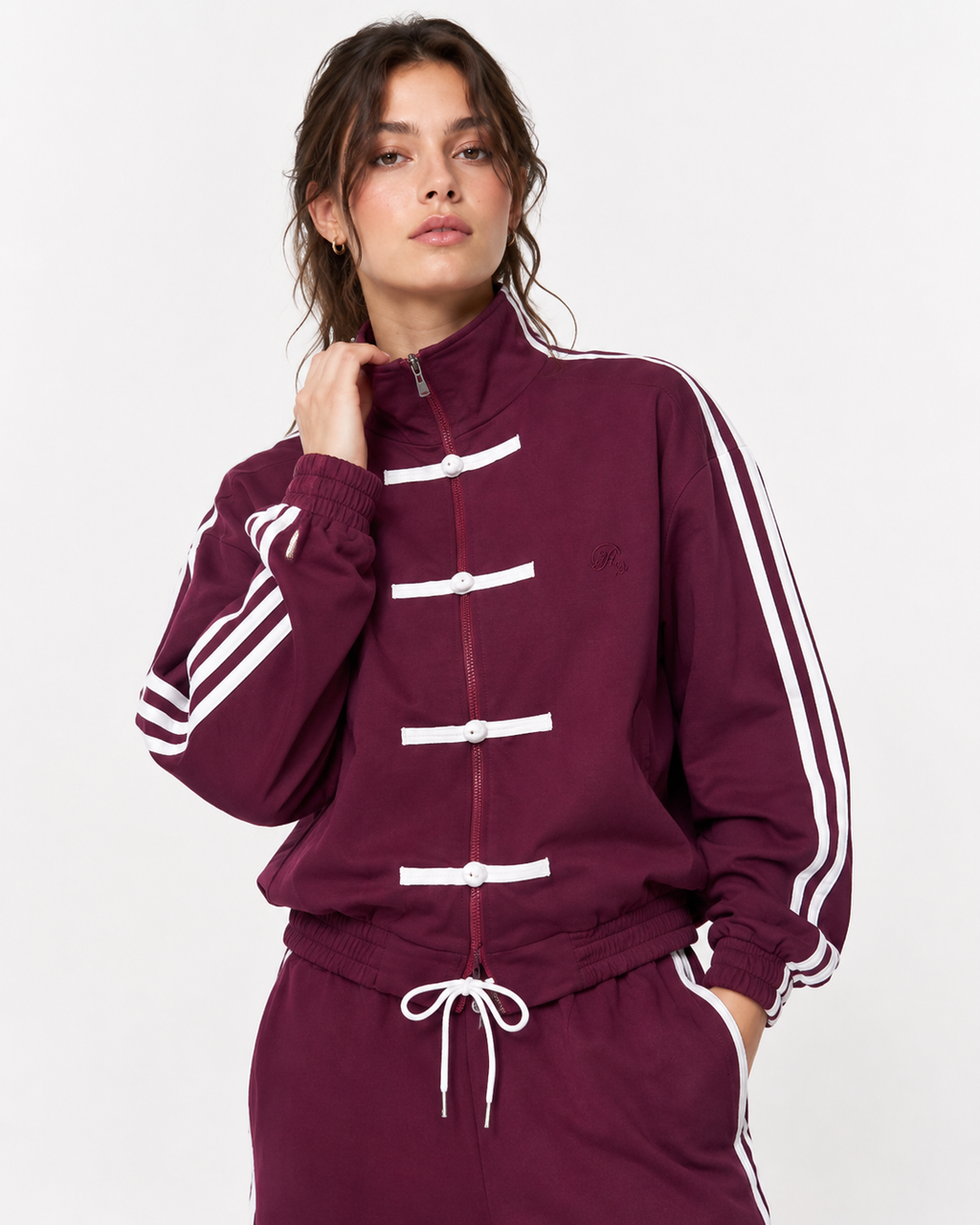 Faya Burgundy Imperial Set – full front view