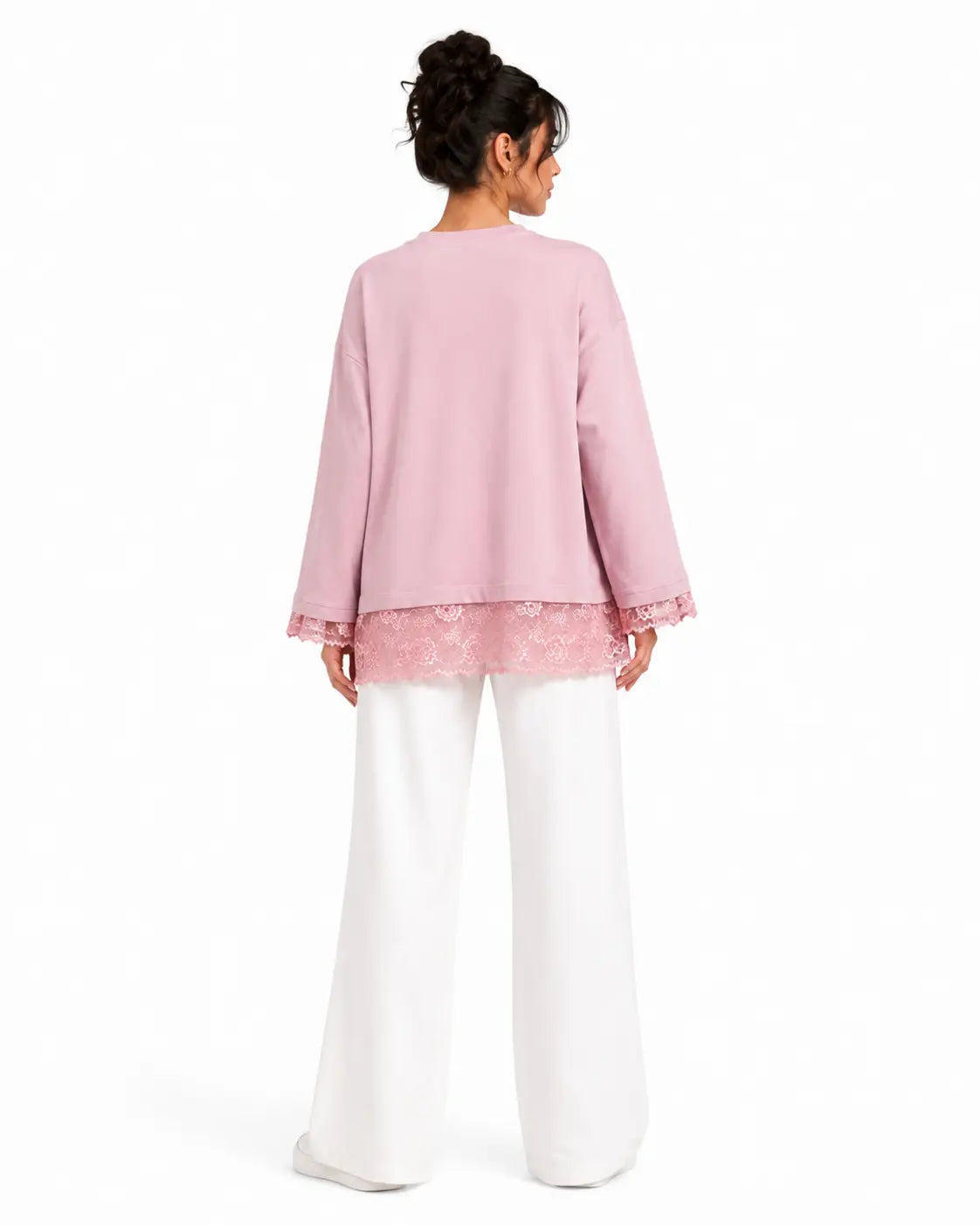 Pink Lace Tee - Faya