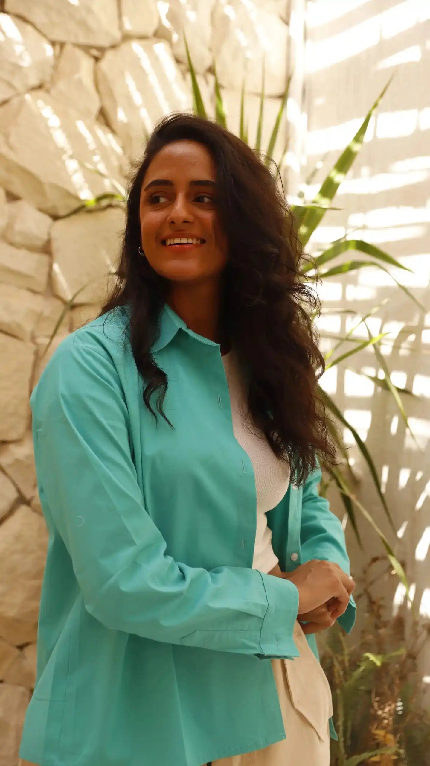 Mint Green Poplin Shirt